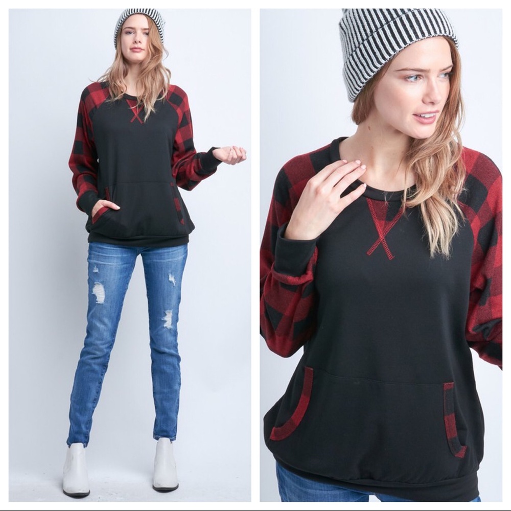 Long sleeve top, round neck